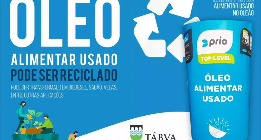 Municipio promove reciclagem de óleo alimentar usado