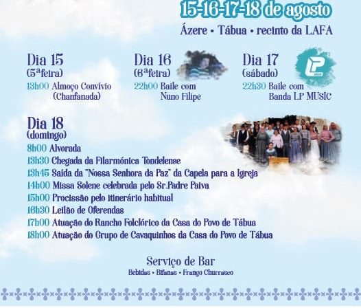 Festa em Honra da Nossa Senhora da Paz