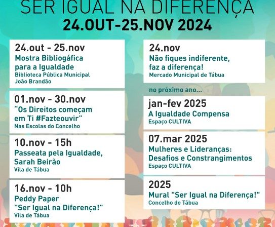 (Português) V Tábua de Igualdade(s) 2024 – Ser Igual na Diferença!